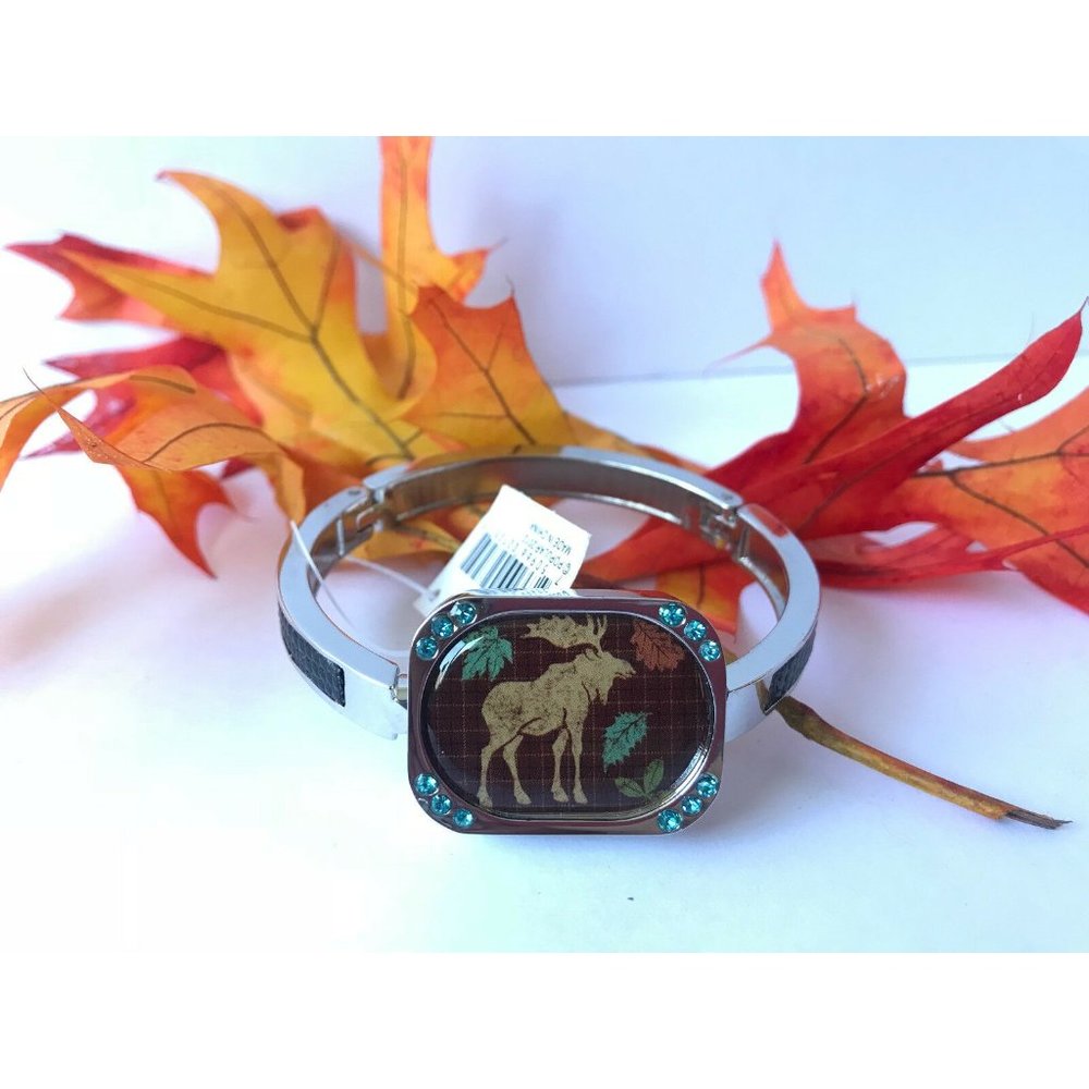 Handbag Holder/Purse Hook Bracelet with Moose Fall Design